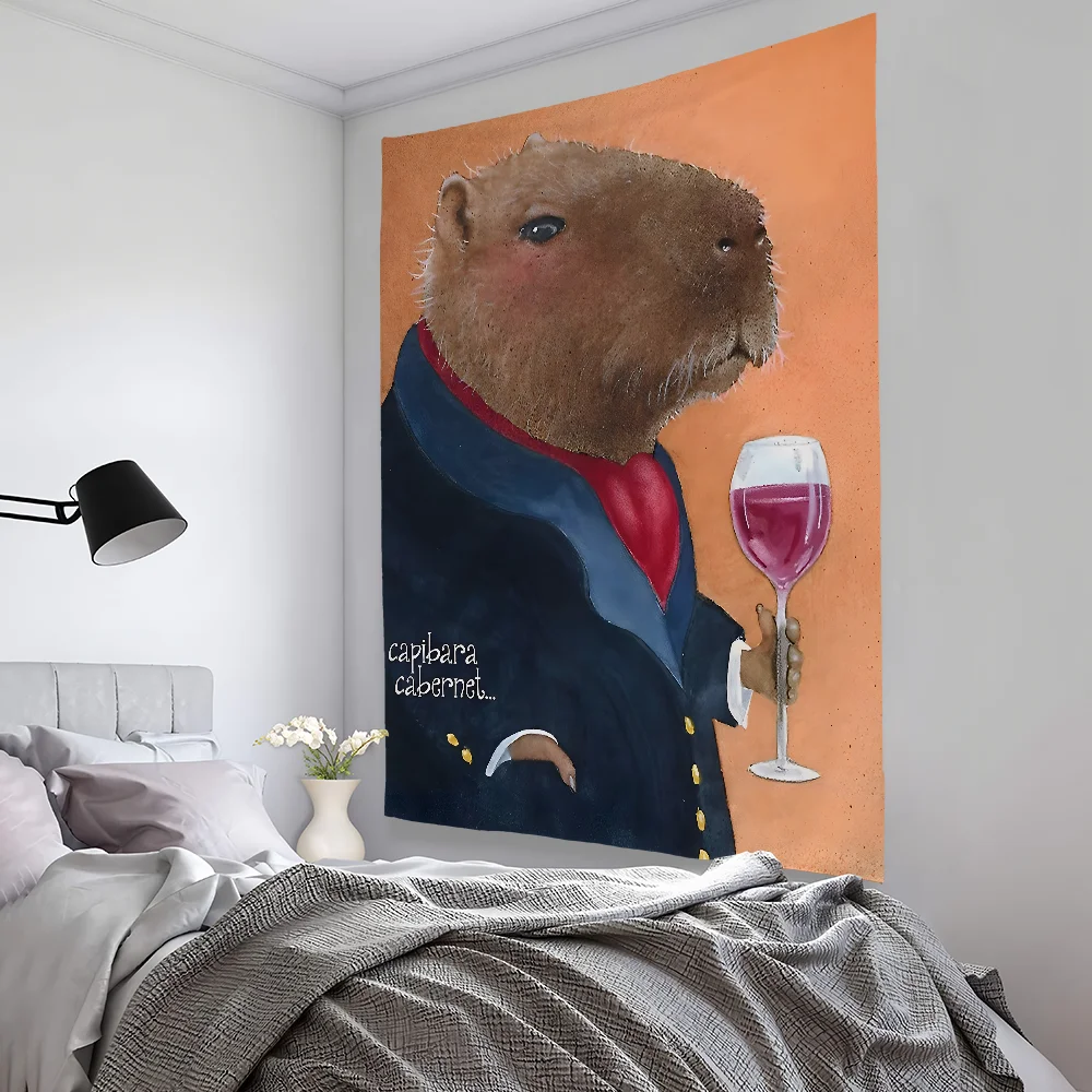 Cute Capybara Cartoon Animal Print Tapestry Bedroom Living Bar Outdoor Microfiber Festival Decoration Background Art Banner
Cute Capybara Cartoon Animal Print Tapestry Bedroom Living Bar Outdoor Microfiber Festival Decoration Background Art Banner