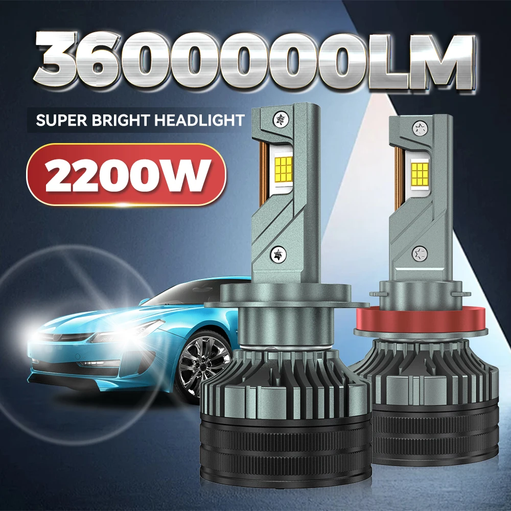 HYNBYZJ H4 H7 LED Headlight 3600000LM 2200W H8 H9 H11 LED Lights Bulb for Car H1 HB3 HB4 9005 9006 9012 LED 6000K 12V 24V
HYNBYZJ H4 H7 LED Headlight 3600000LM 2200W H8 H9 H11 LED Lights Bulb for Car H1 HB3 HB4 9005 9006 9012 LED 6000K 12V 24V
