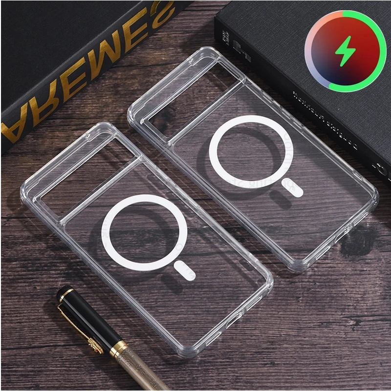 HD Transparent Fundas For Google Pixel 10 9 Pro XL 5G For Magsafe Magnetic Back Case Pixel 9a 8 9 10 Pro Wireless Charging Cover
HD Transparent Fundas For Google Pixel 10 9 Pro XL 5G For Magsafe Magnetic Back Case Pixel 9a 8 9 10 Pro Wireless Charging Cover