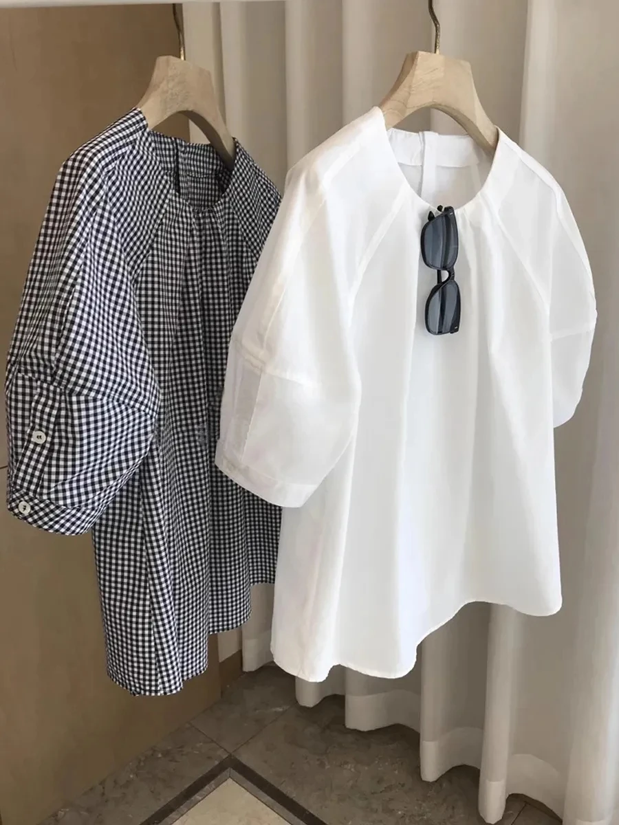 plus Size Women's Shirt Slimming Design Loose Casual Summer Thin Five-Quarter Sleeve Top for Heavy Girls Comfortable Fit
plus Size Women's Shirt Slimming Design Loose Casual Summer Thin Five-Quarter Sleeve Top for Heavy Girls Comfortable Fit