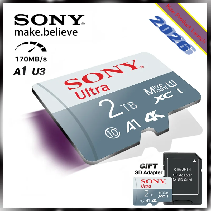 SONY Новый стиль TF-карта памяти 2 ТБ 1 ТБ 512 ГБ 256 ГБ 128 ГБ емкость Mini SD-карта Micro Высокоскоростное чтение TF/SD Оригинальная карта
SONY Новый стиль TF-карта памяти 2 ТБ 1 ТБ 512 ГБ 256 ГБ 128 ГБ емкость Mini SD-карта Micro Высокоскоростное чтение TF/SD Оригинальная карта