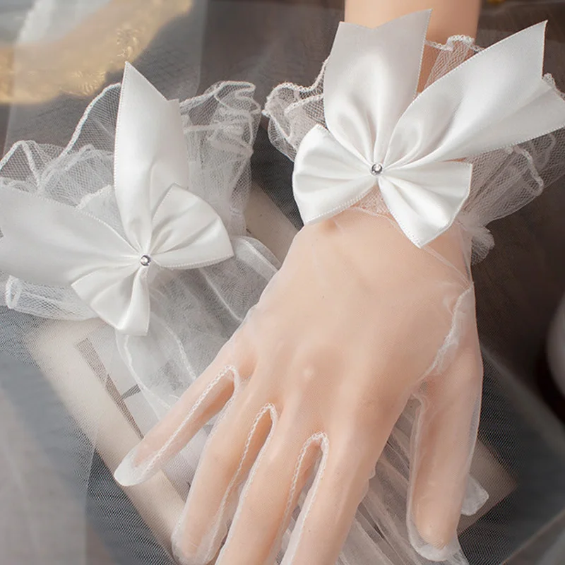 White Satin Bride Gloves Bowknot Lace Wedding Gloves Wedding Dress Gloves Etiquette Hand Wedding Dress Accessories
White Satin Bride Gloves Bowknot Lace Wedding Gloves Wedding Dress Gloves Etiquette Hand Wedding Dress Accessories