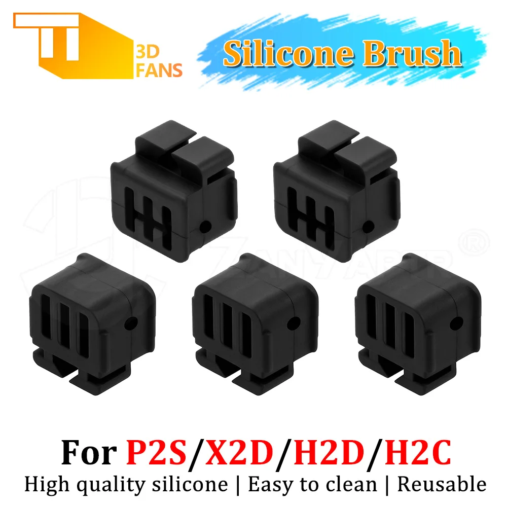 Silicone Brush for Bambu Lab X2D/P2S/H2D/H2C 3D Printer Hotend Nozzle Wiper for 3D Printer Accessories
Silicone Brush for Bambu Lab X2D/P2S/H2D/H2C 3D Printer Hotend Nozzle Wiper for 3D Printer Accessories