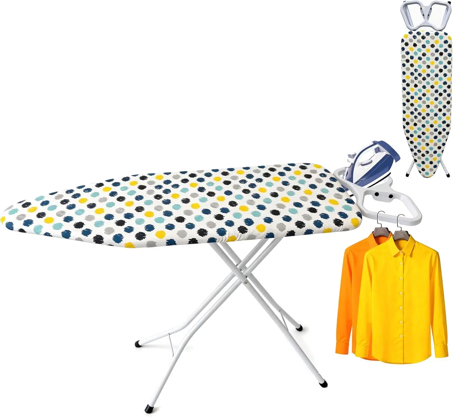 Extra Size Ironing Board With Iron Rest Adjustable Heights Large Size Iron Board Heat Resistant Cover Pad Home Apartment Laundry
Extra Size Ironing Board With Iron Rest Adjustable Heights Large Size Iron Board Heat Resistant Cover Pad Home Apartment Laundry