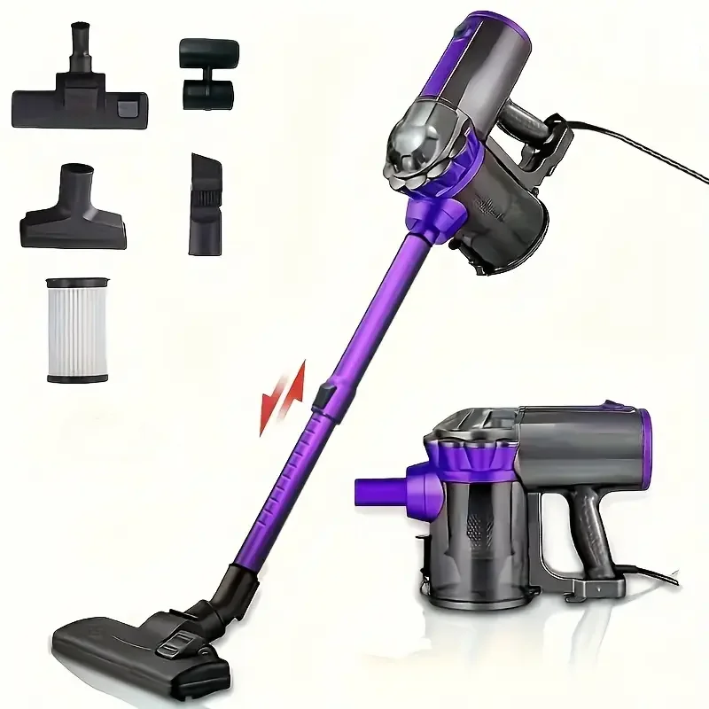 600W Portable Corded Handheld Vacuum Cleaner 18KPa Powerful Low Noise 48dB 4-in-1 Lightweight Stick Design for Household Use
600W Portable Corded Handheld Vacuum Cleaner 18KPa Powerful Low Noise 48dB 4-in-1 Lightweight Stick Design for Household Use