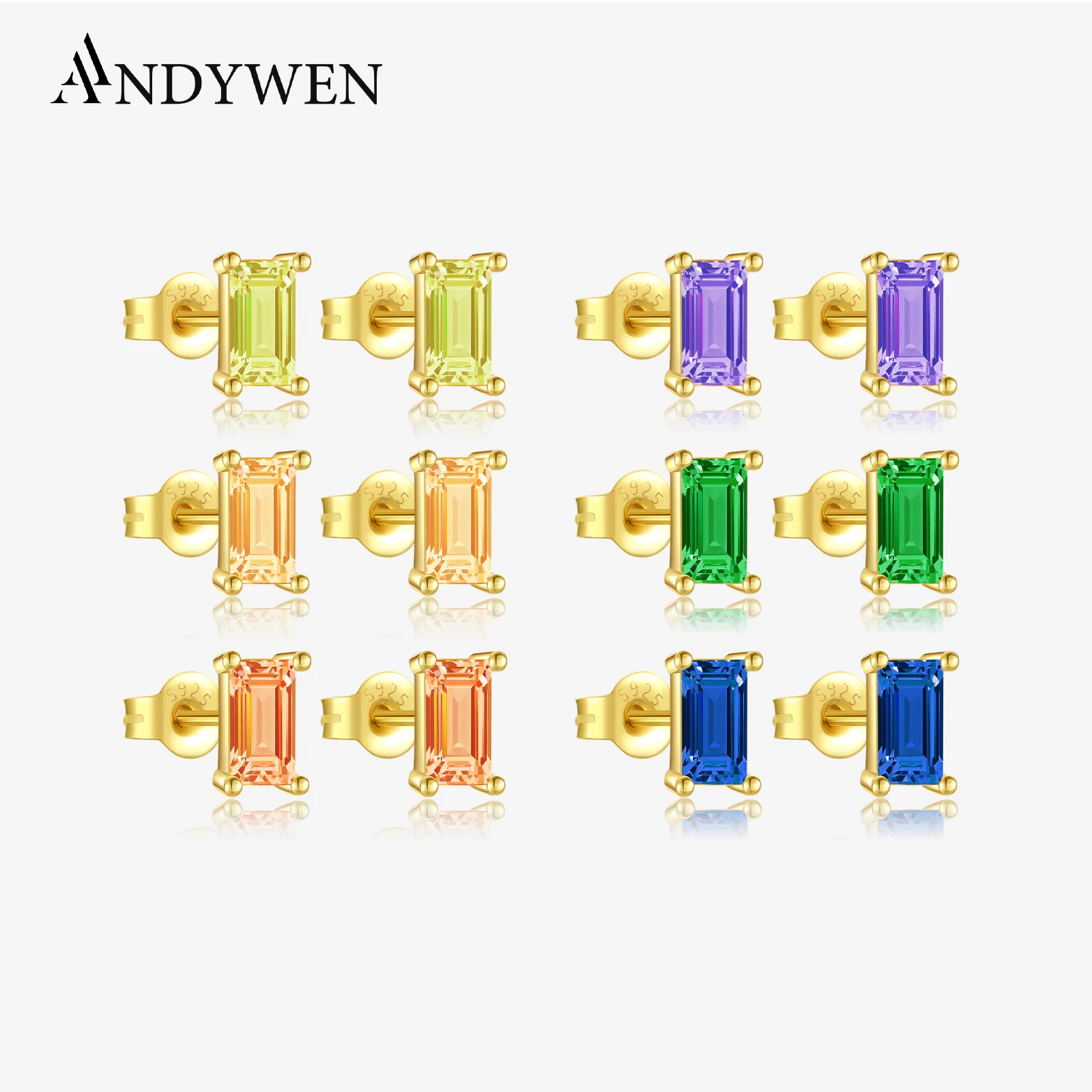ANDYWEN стерлингового серебра 925 пробы красочные радужные квадратные серьги-гвоздики белый фиолетовый драгоценный камень пирсинг Ohrringe Pendiente ювелирные изделия
ANDYWEN стерлингового серебра 925 пробы красочные радужные квадратные серьги-гвоздики белый фиолетовый драгоценный камень пирсинг Ohrringe Pendiente ювелирные изделия