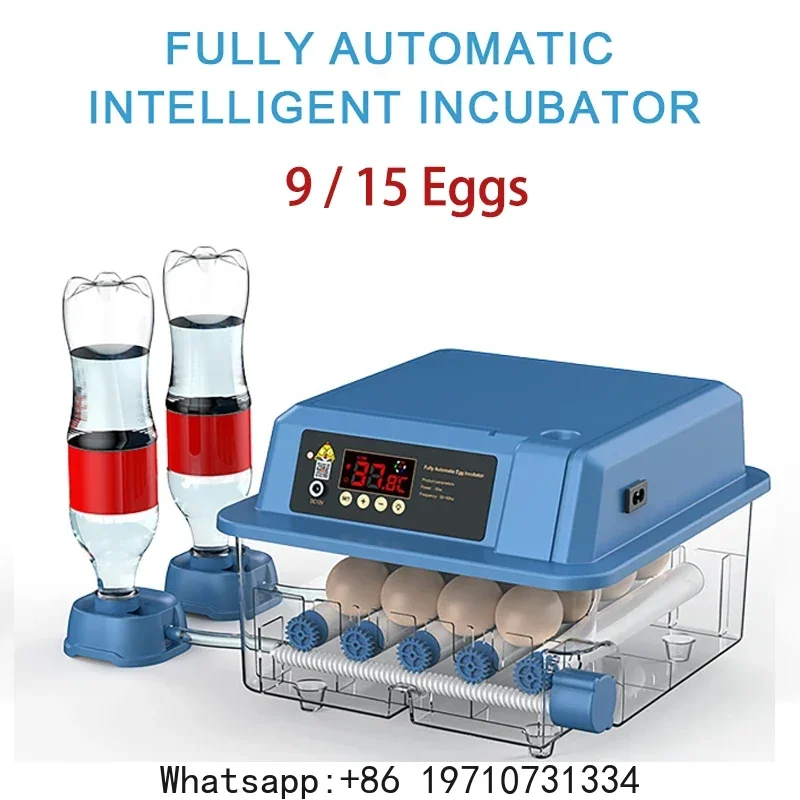 9 15 Eggs Incubator Fully Automatic Water Ionic Waterbed Replenishment Temperature Control Hatcher Machine Use On 12V Battery
9 15 Eggs Incubator Fully Automatic Water Ionic Waterbed Replenishment Temperature Control Hatcher Machine Use On 12V Battery
