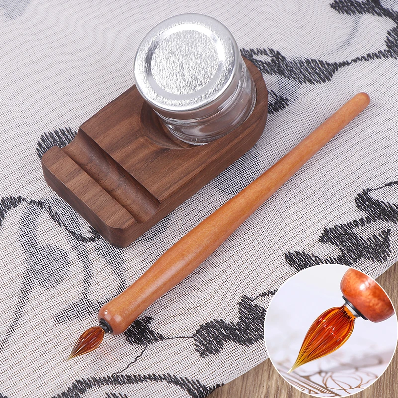 1PCS Wooden Pole Glass Dip Pen Fountain Pen Line Pen Art Writing Comics Illustration/watercolor Painting Art Supplies
1PCS Wooden Pole Glass Dip Pen Fountain Pen Line Pen Art Writing Comics Illustration/watercolor Painting Art Supplies