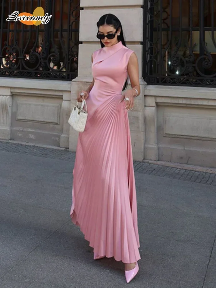 Elegant Lady Round Neck Pleated Long Dresses Women Fashion High Waist Solid Color Maxi Dress 2024 Female New Party Evening Gowns
Elegant Lady Round Neck Pleated Long Dresses Women Fashion High Waist Solid Color Maxi Dress 2024 Female New Party Evening Gowns