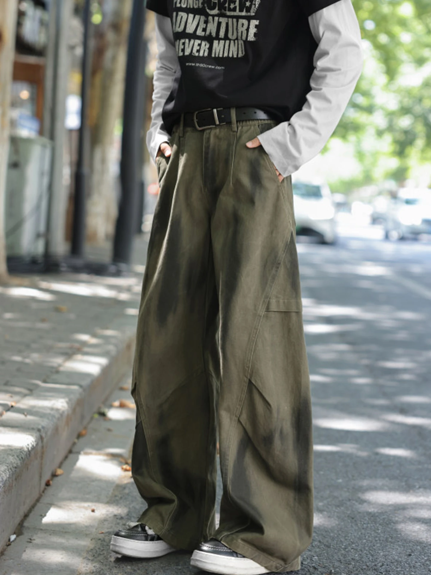 American Retro Dyed Khaki Men's Straight Leg Pants Loose Wide Leg Trousers Autumn Fashionable Casual Cargo Pants
American Retro Dyed Khaki Men's Straight Leg Pants Loose Wide Leg Trousers Autumn Fashionable Casual Cargo Pants