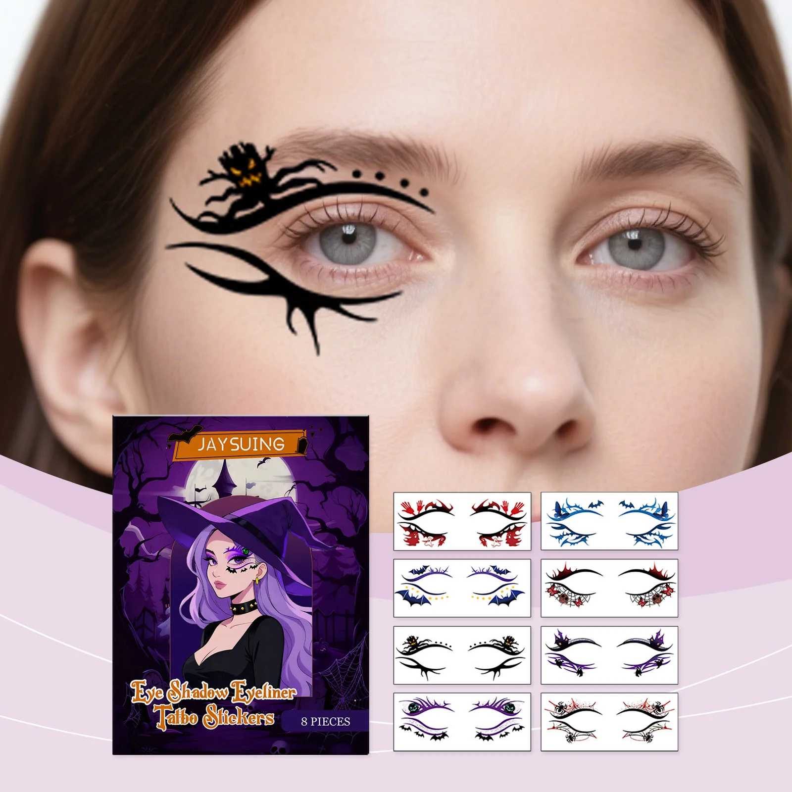 Halloween Eye Corner Tattoo Stickers - Scary Face Decals for Makeup & Costume Parties, Temporary Fake Tattoos for Forehead Cheek
Halloween Eye Corner Tattoo Stickers - Scary Face Decals for Makeup & Costume Parties, Temporary Fake Tattoos for Forehead Cheek