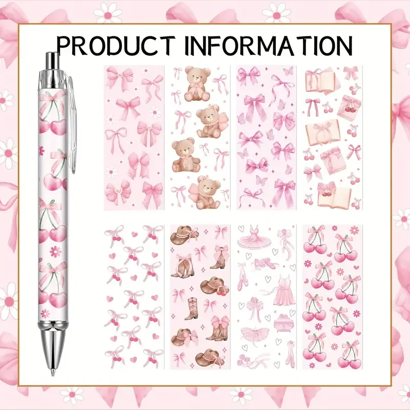 8/16 pink bow-shaped ballpoint pens, interesting office supplies, suitable for giving as gifts or personal use.
8/16 pink bow-shaped ballpoint pens, interesting office supplies, suitable for giving as gifts or personal use.