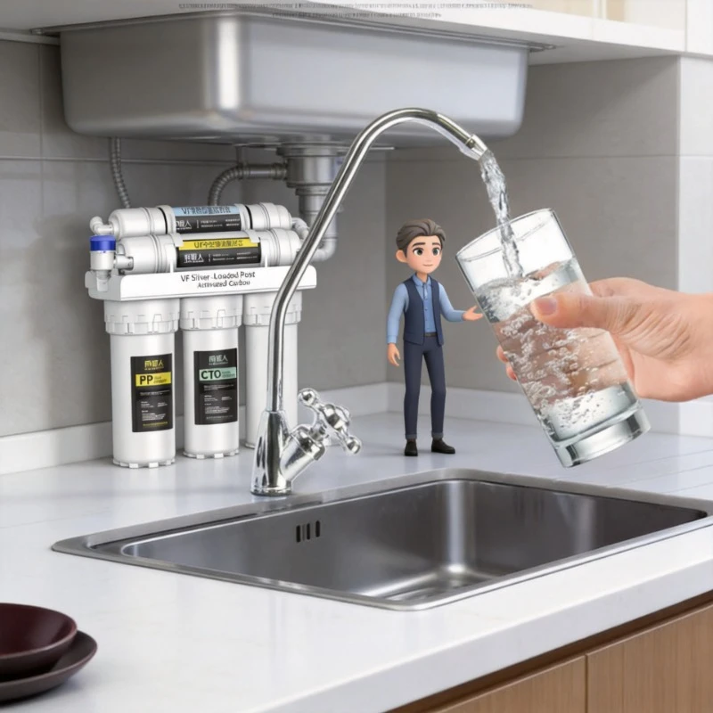 Ultrafiltration water purifier with six layer filtration household kitchen direct drinking tap water treatment
Ultrafiltration water purifier with six layer filtration household kitchen direct drinking tap water treatment