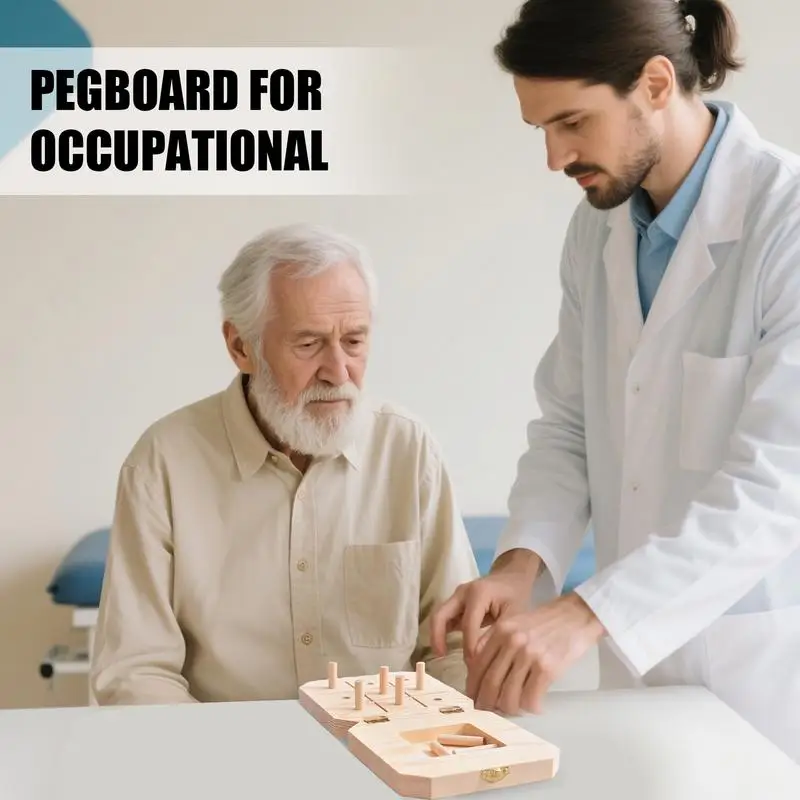 9 Hole Wooden Pegboard Wood Sensory Rehabilitation Board 9-Hole Pegboard For Finger Dexterity To Improve Fine Motor Skills And
9 Hole Wooden Pegboard Wood Sensory Rehabilitation Board 9-Hole Pegboard For Finger Dexterity To Improve Fine Motor Skills And