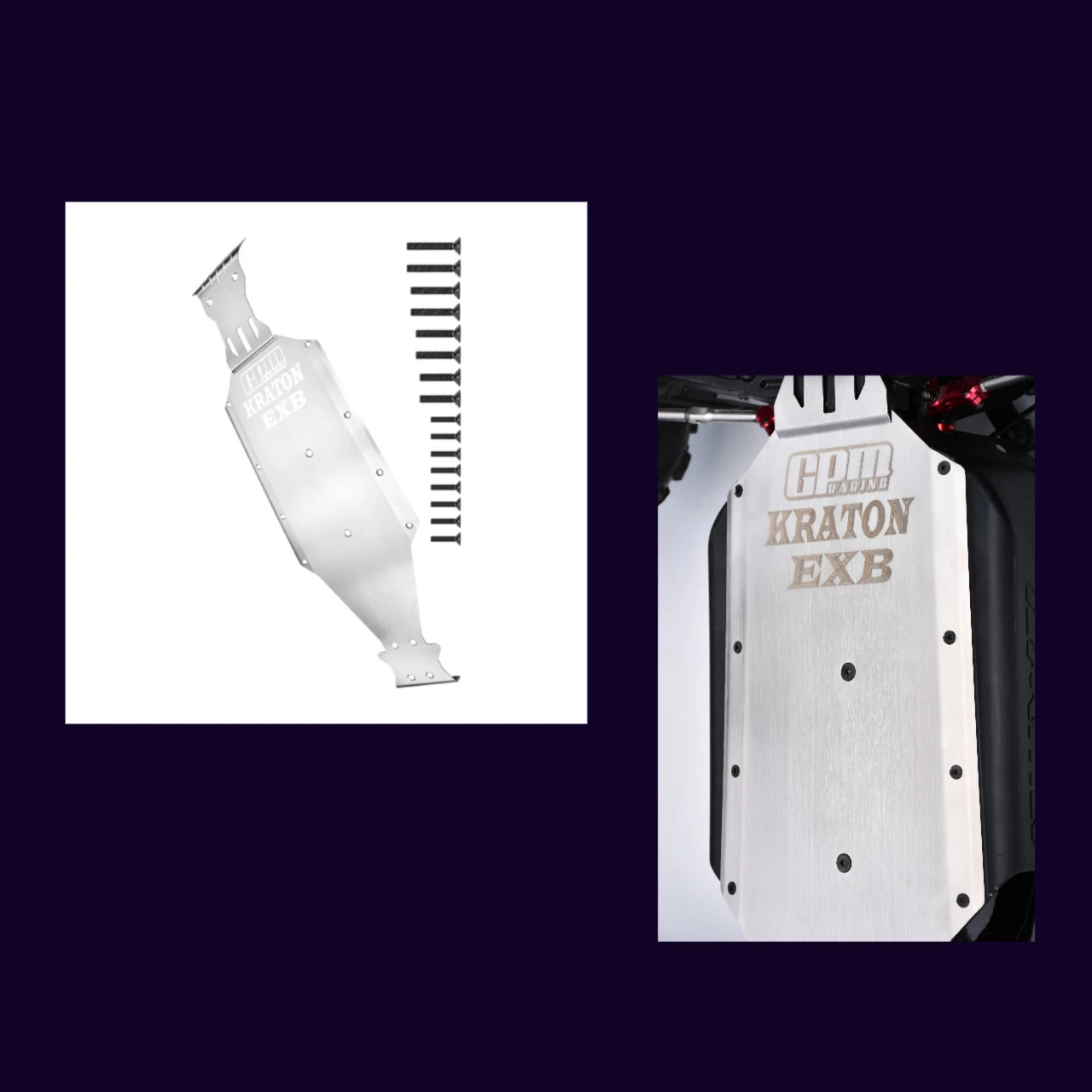 GPM Stainless Steel Integrated Chassis Skid Kit For ARRMA 1/8 Kraton 6S
GPM Stainless Steel Integrated Chassis Skid Kit For ARRMA 1/8 Kraton 6S