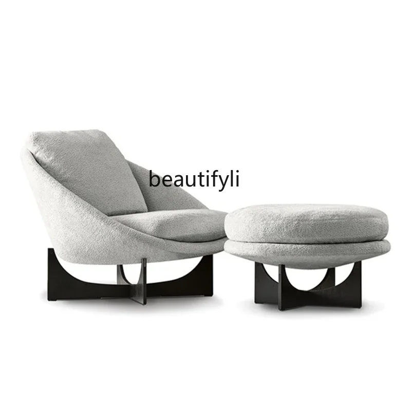 Sofa Tiger Chair Italian Minimalist Living Room Single Fabric Sofa Leisure Chair 
Sofa Tiger Chair Italian Minimalist Living Room Single Fabric Sofa Leisure Chair