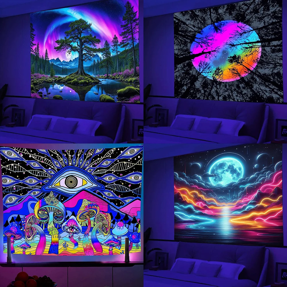 Neon Aurora Landscape UV TapestryRoom bedside tapestry background cloth atmosphere decoration
Neon Aurora Landscape UV TapestryRoom bedside tapestry background cloth atmosphere decoration