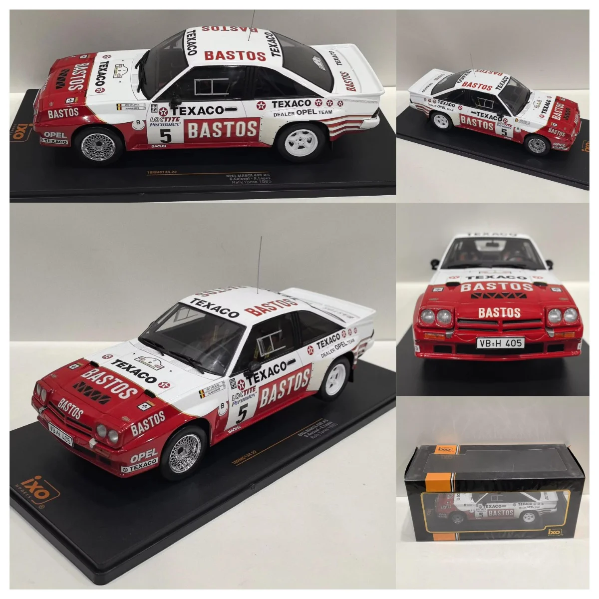 IXO Diecast 1/18 Scale OPEL MANTA 400 #5 1985 Rally Car W1 Alloy Car Model
IXO Diecast 1/18 Scale OPEL MANTA 400 #5 1985 Rally Car W1 Alloy Car Model