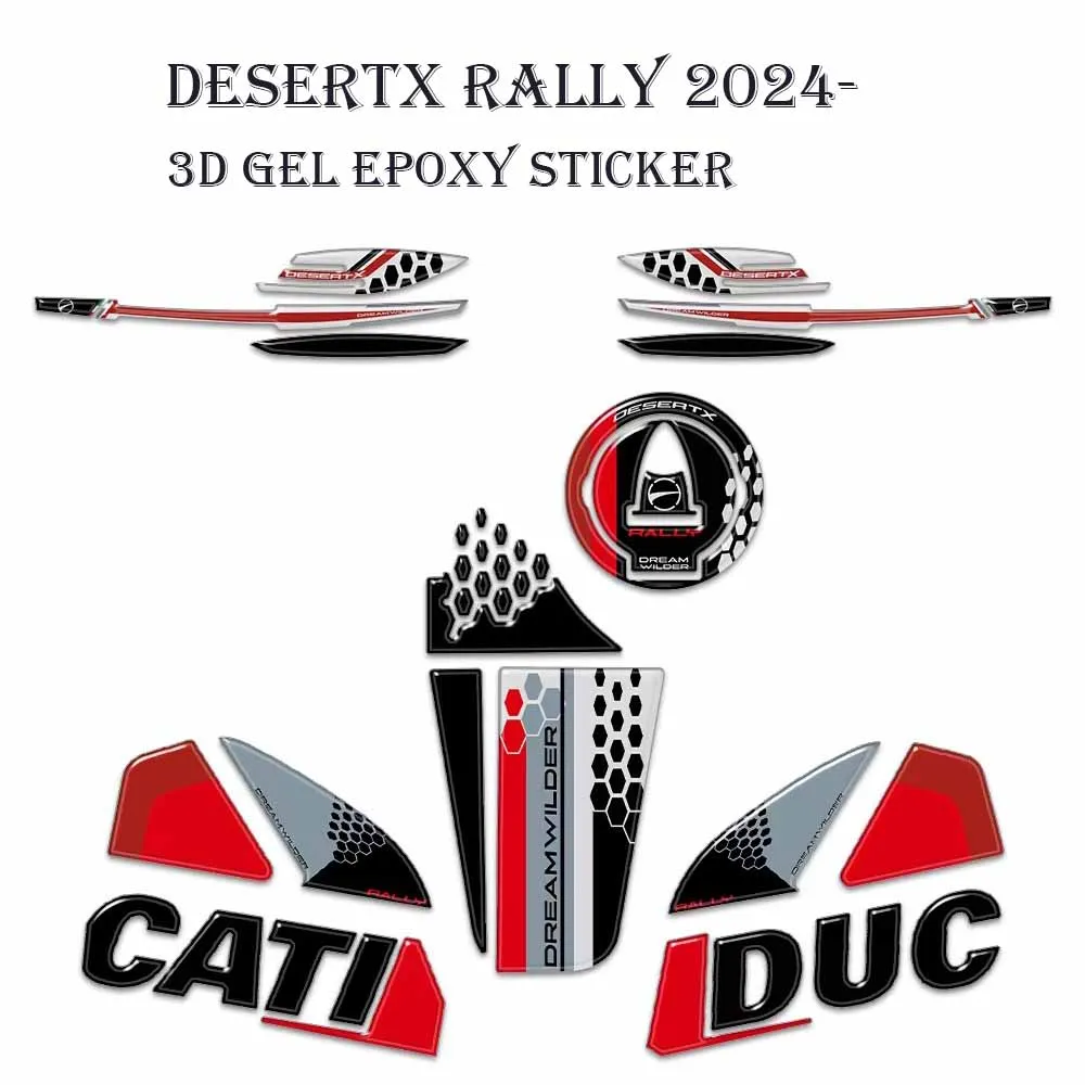 2024 DesertX Rally 3D Stickers For DesertX Rally 2024 Desert X Rally New Motorcycle Accessories 3D Gel Epoxy Sticker Protection
2024 DesertX Rally 3D Stickers For DesertX Rally 2024 Desert X Rally New Motorcycle Accessories 3D Gel Epoxy Sticker Protection