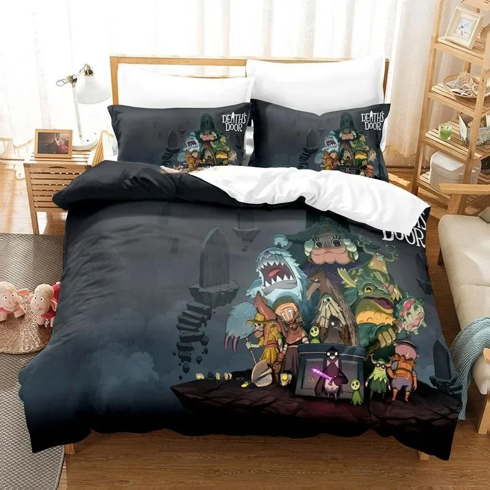 3D Print Game Bed Sheet Set Death's Door Bedding Set Single Twin Full Queen King Size Bed Set Adult Kid Bedroom Duvet cover Sets
3D Print Game Bed Sheet Set Death's Door Bedding Set Single Twin Full Queen King Size Bed Set Adult Kid Bedroom Duvet cover Sets