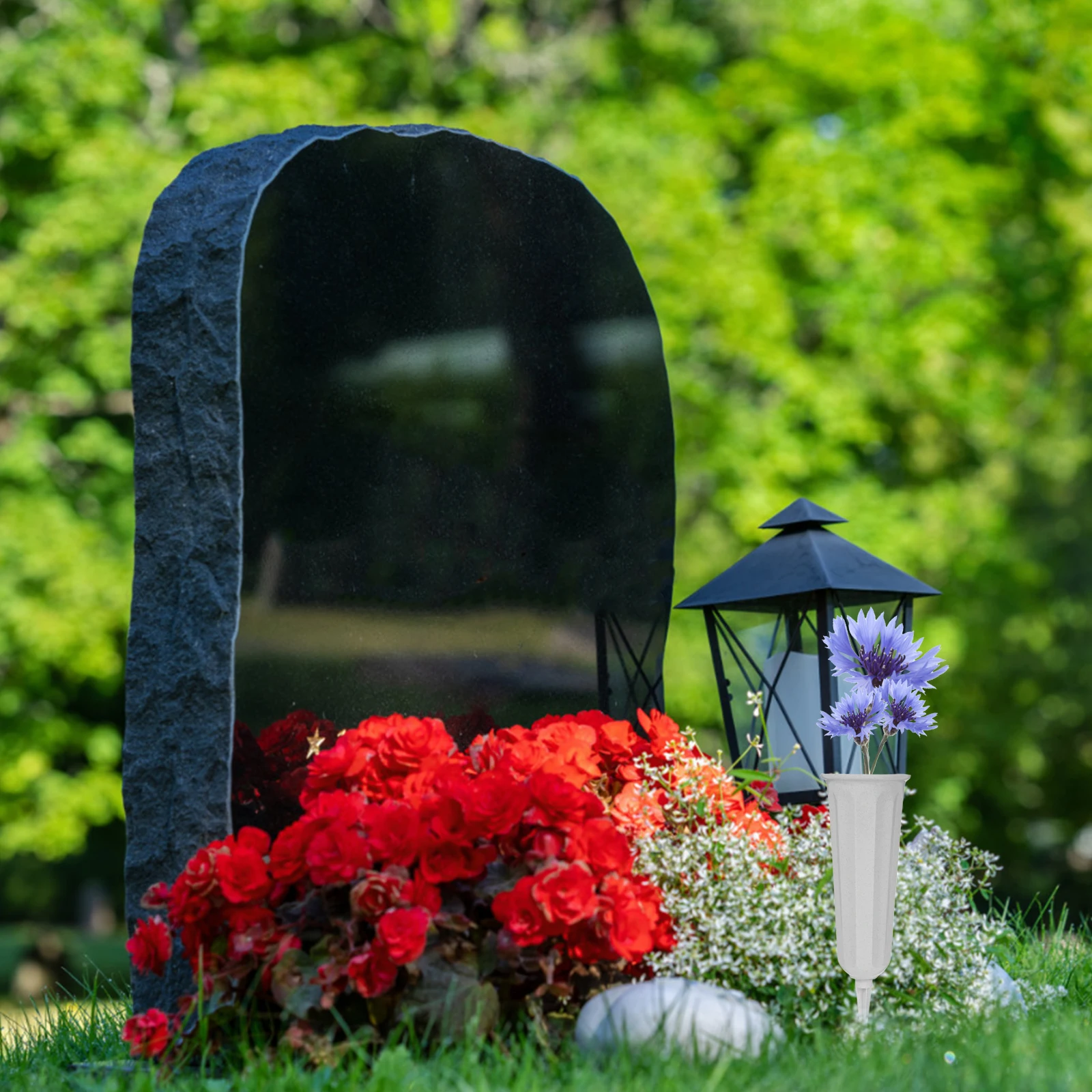 Flower Arrangement Ground Holder Vase for Cemetery Plastic Vases Floral Containers
Flower Arrangement Ground Holder Vase for Cemetery Plastic Vases Floral Containers