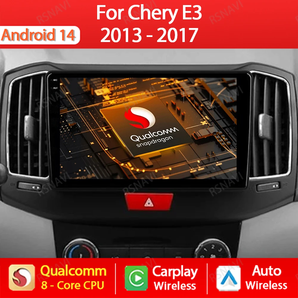Автомобильный радиоприемник Android 14 для Chery E3 2013-2017 Головное устройство 4G WiFi Беспроводной CarPlay Авто GPS-навигация Мультимедийный видеоплеер BT
Автомобильный радиоприемник Android 14 для Chery E3 2013-2017 Головное устройство 4G WiFi Беспроводной CarPlay Авто GPS-навигация Мультимедийный видеоплеер BT