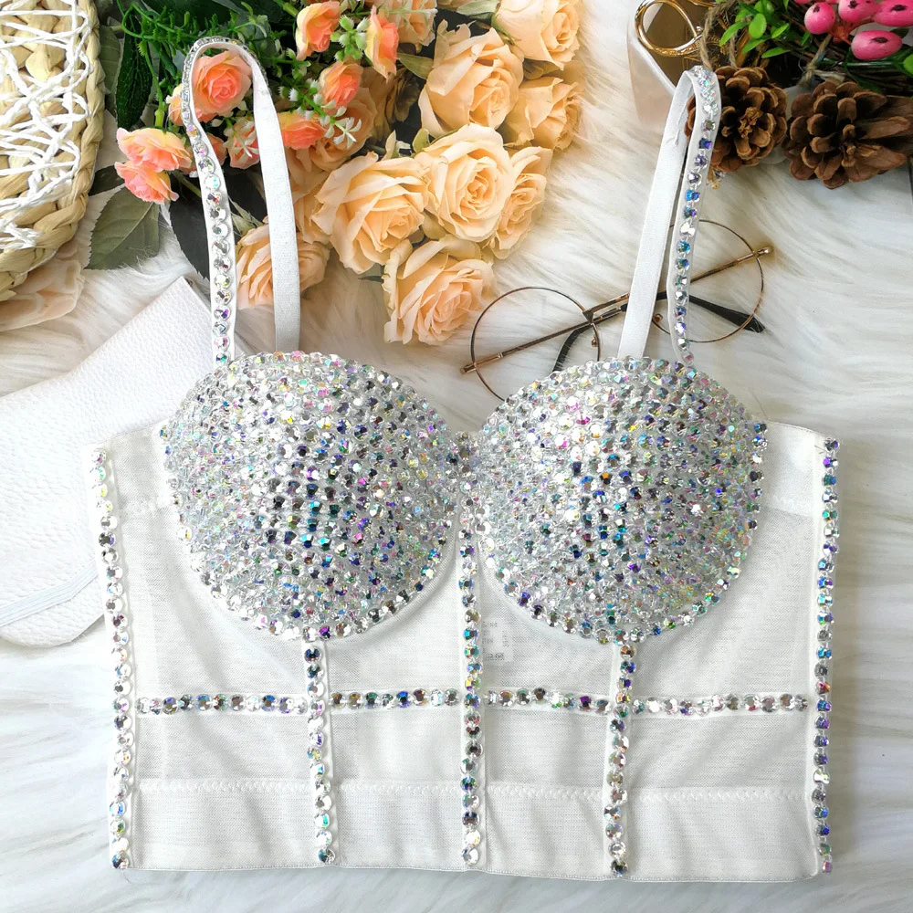 AB Color Diamond Strapless Beaded Shapewear Bra Top Clubbing Sexy Fishbone Outerwear Inner Wear Thickened Winter Season
AB Color Diamond Strapless Beaded Shapewear Bra Top Clubbing Sexy Fishbone Outerwear Inner Wear Thickened Winter Season