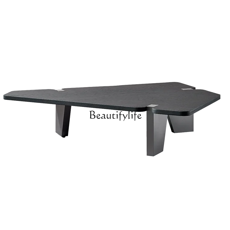LJYItalian Minimalist Irregular Coffee Table Black Vintage Style Wooden Tea Table
LJYItalian Minimalist Irregular Coffee Table Black Vintage Style Wooden Tea Table