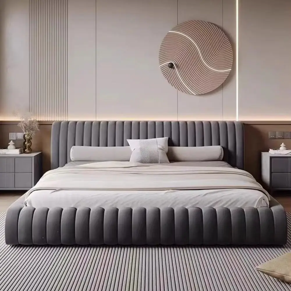 h Bed Northern Europe Light Luxury Ins Wind Technology Cloth Tatami Master Bedroom
h Bed Northern Europe Light Luxury Ins Wind Technology Cloth Tatami Master Bedroom