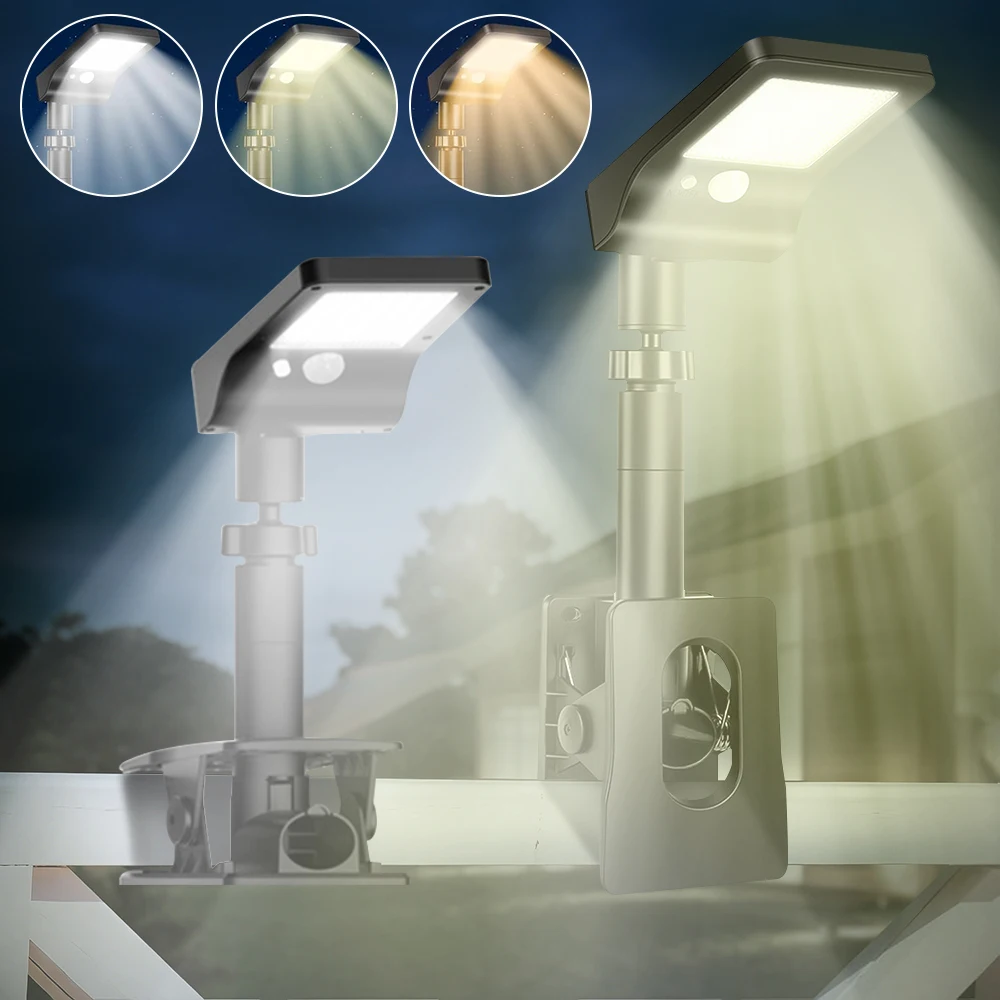 2PCS Clip On Solar Lights Outdoor with Motion Sensor, 360°Rotatable & Vertically Adjustable Solar Fence Lights for deck, Gutter
2PCS Clip On Solar Lights Outdoor with Motion Sensor, 360°Rotatable & Vertically Adjustable Solar Fence Lights for deck, Gutter