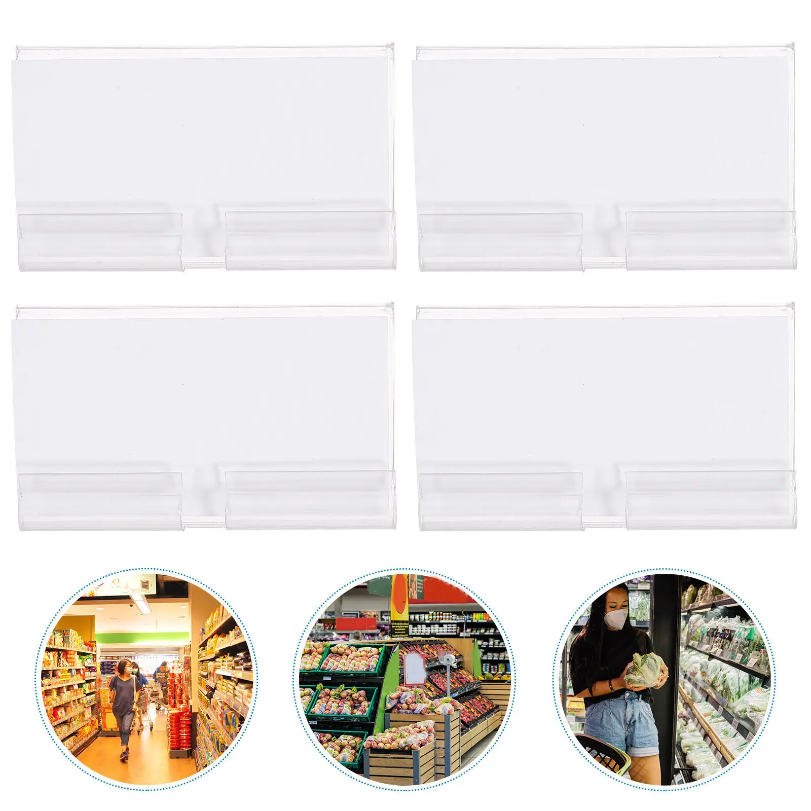 50 Sets Basket Labels Clear Wire Shelf Label Holders Clip on for Storage Bins Organizing Bookshelves Supermarkets Retail Stores
50 Sets Basket Labels Clear Wire Shelf Label Holders Clip on for Storage Bins Organizing Bookshelves Supermarkets Retail Stores