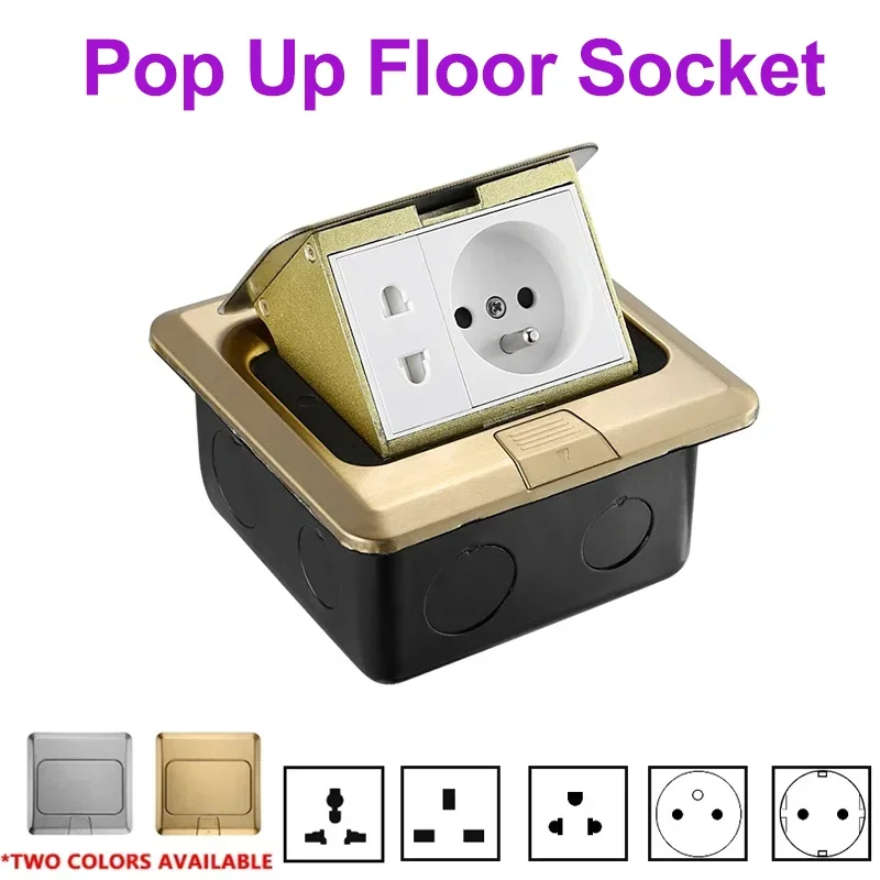 Pop Up Floor Socket EU/FR/US/UK/Universal Hidden Type Power Outlet Stainless Steel Electrical Switches for Home Office Table
Pop Up Floor Socket EU/FR/US/UK/Universal Hidden Type Power Outlet Stainless Steel Electrical Switches for Home Office Table