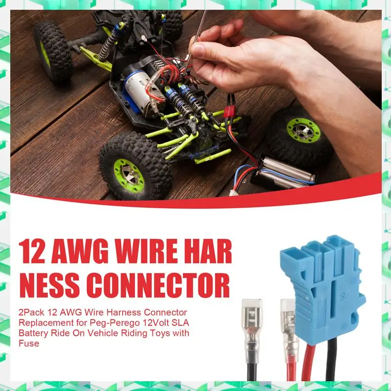 FIZP 2Pack 12 AWG Wire Harness Connector Replacement For Peg-Perego 12Volt SLA Battery Ride On Vehicle Riding Toys With Fuse
FIZP 2Pack 12 AWG Wire Harness Connector Replacement For Peg-Perego 12Volt SLA Battery Ride On Vehicle Riding Toys With Fuse