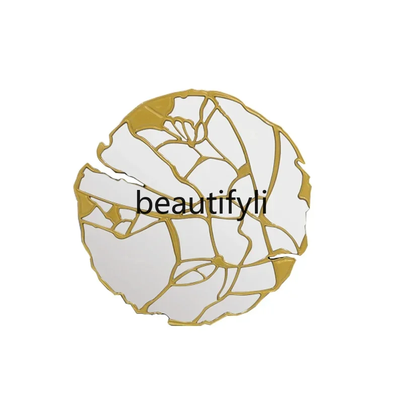 Wall decorative mirror living room wall entrance metal mirror background light luxury modern art bronze mirror
Wall decorative mirror living room wall entrance metal mirror background light luxury modern art bronze mirror