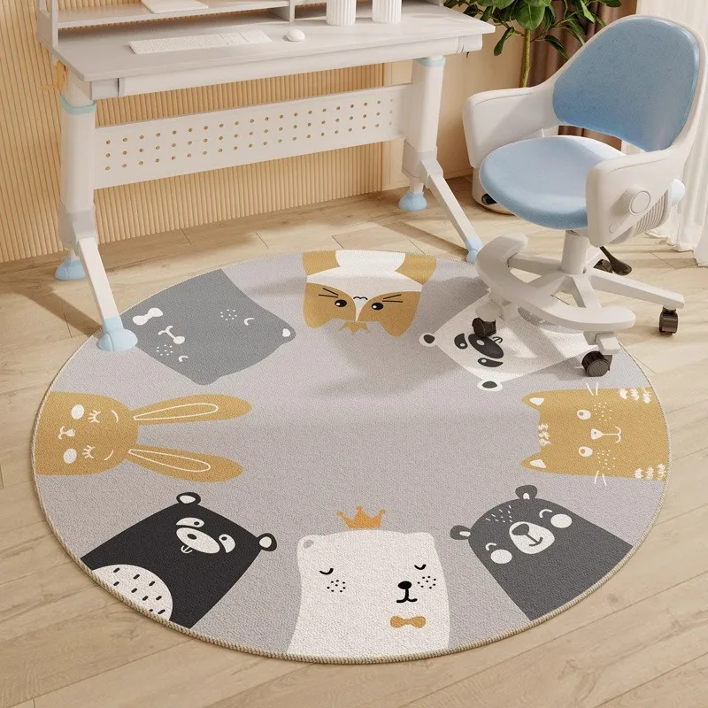 Cute Cartoon Animals Round Area Rug for Kids Room Non-Slip Washable Nursery Play Mat Baby Crawling Carpets
Cute Cartoon Animals Round Area Rug for Kids Room Non-Slip Washable Nursery Play Mat Baby Crawling Carpets