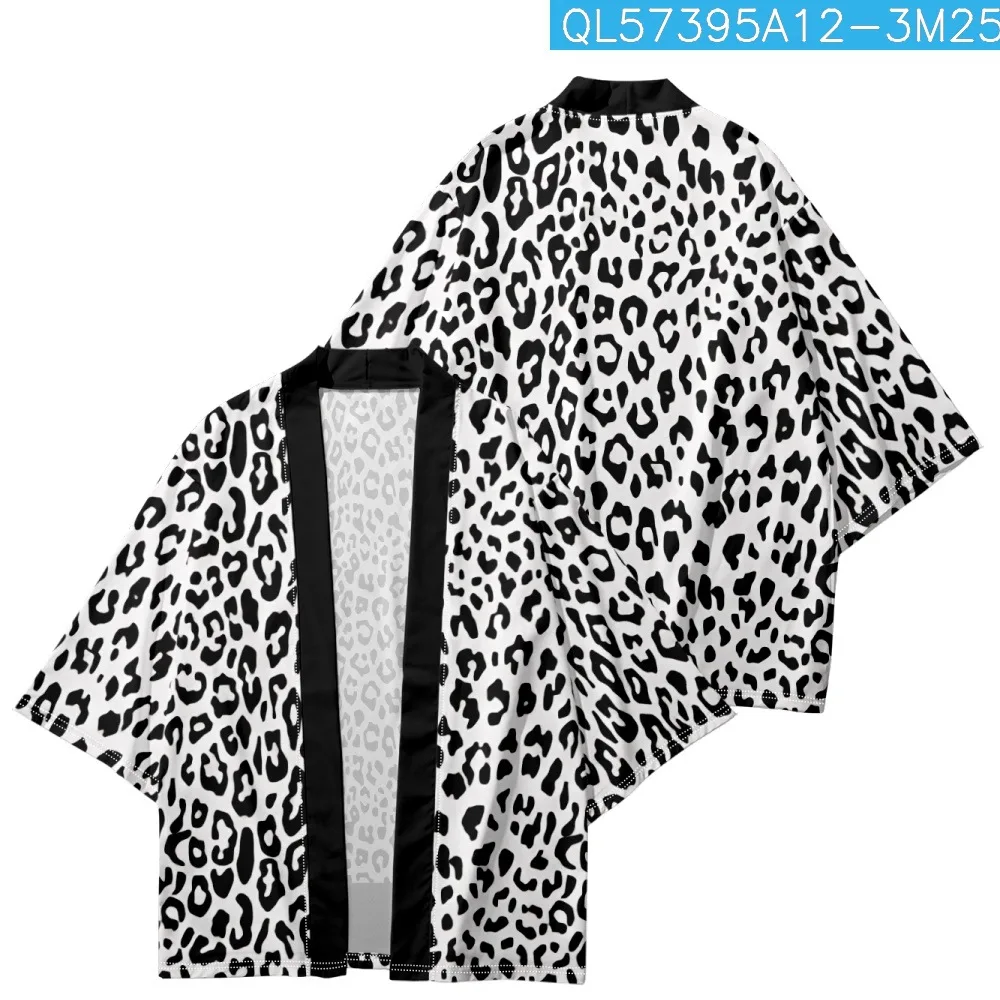 Oversized Cardigan Top 2023 Summer Beach Leopard Printed Kimono 3/4 Sleeve Shirt Haori Fashion Traditional Clothing
Oversized Cardigan Top 2023 Summer Beach Leopard Printed Kimono 3/4 Sleeve Shirt Haori Fashion Traditional Clothing
