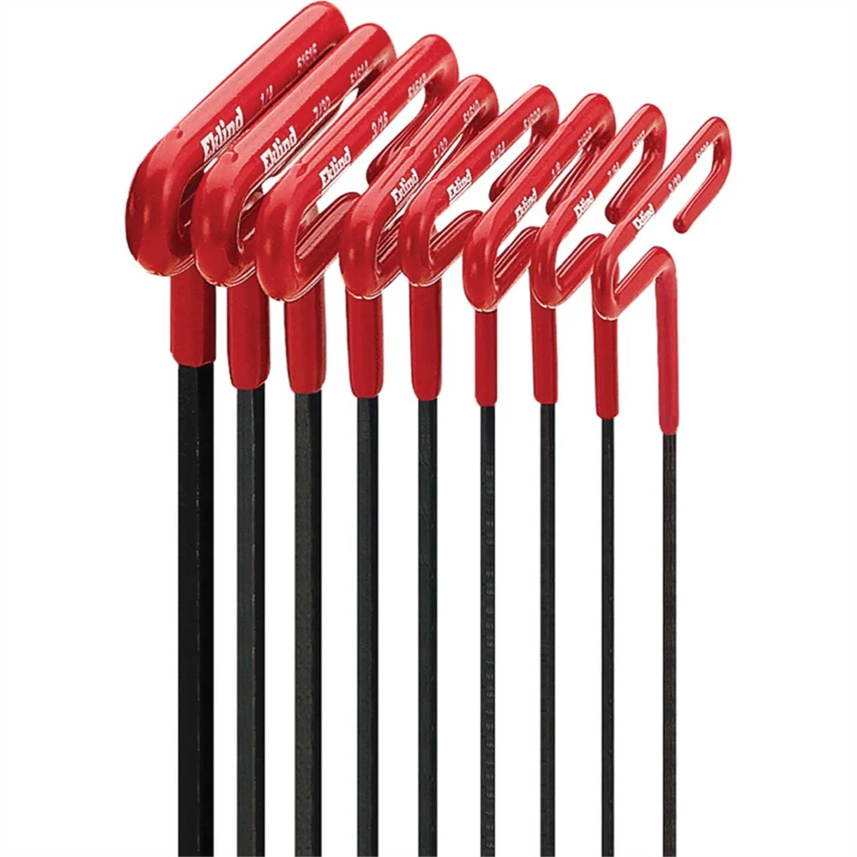 Cushion Grip Hex T-Key Allen Wrench Set - 8pc SAE Inch Sizes 3/32-1/4 with 6in Shaft
Cushion Grip Hex T-Key Allen Wrench Set - 8pc SAE Inch Sizes 3/32-1/4 with 6in Shaft
