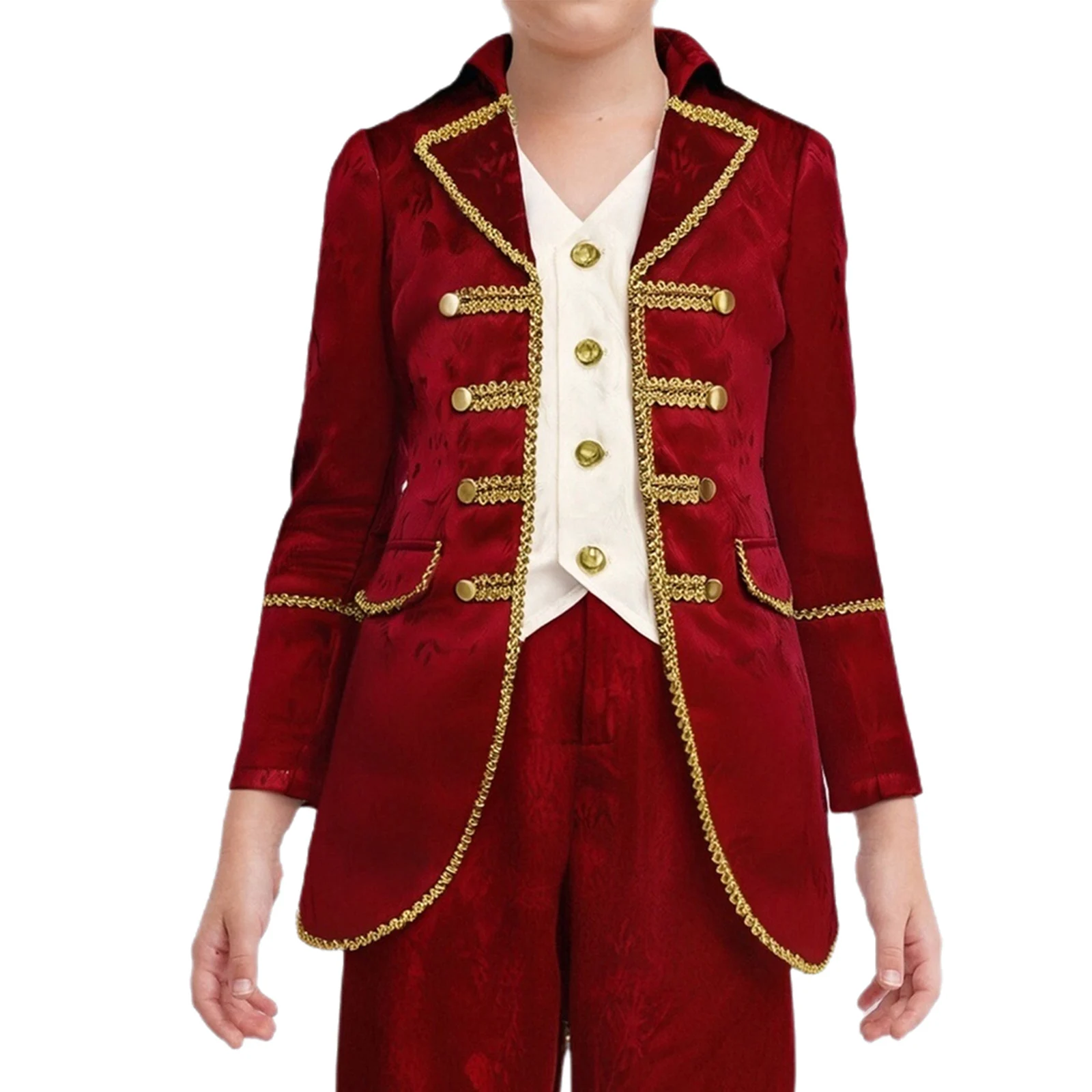 Elegant Victorian Steampunk Coat for Boys with Gold Trimming Faux Doublet Jacket for Gothic Themed Events And Role Play Costumes
Elegant Victorian Steampunk Coat for Boys with Gold Trimming Faux Doublet Jacket for Gothic Themed Events And Role Play Costumes