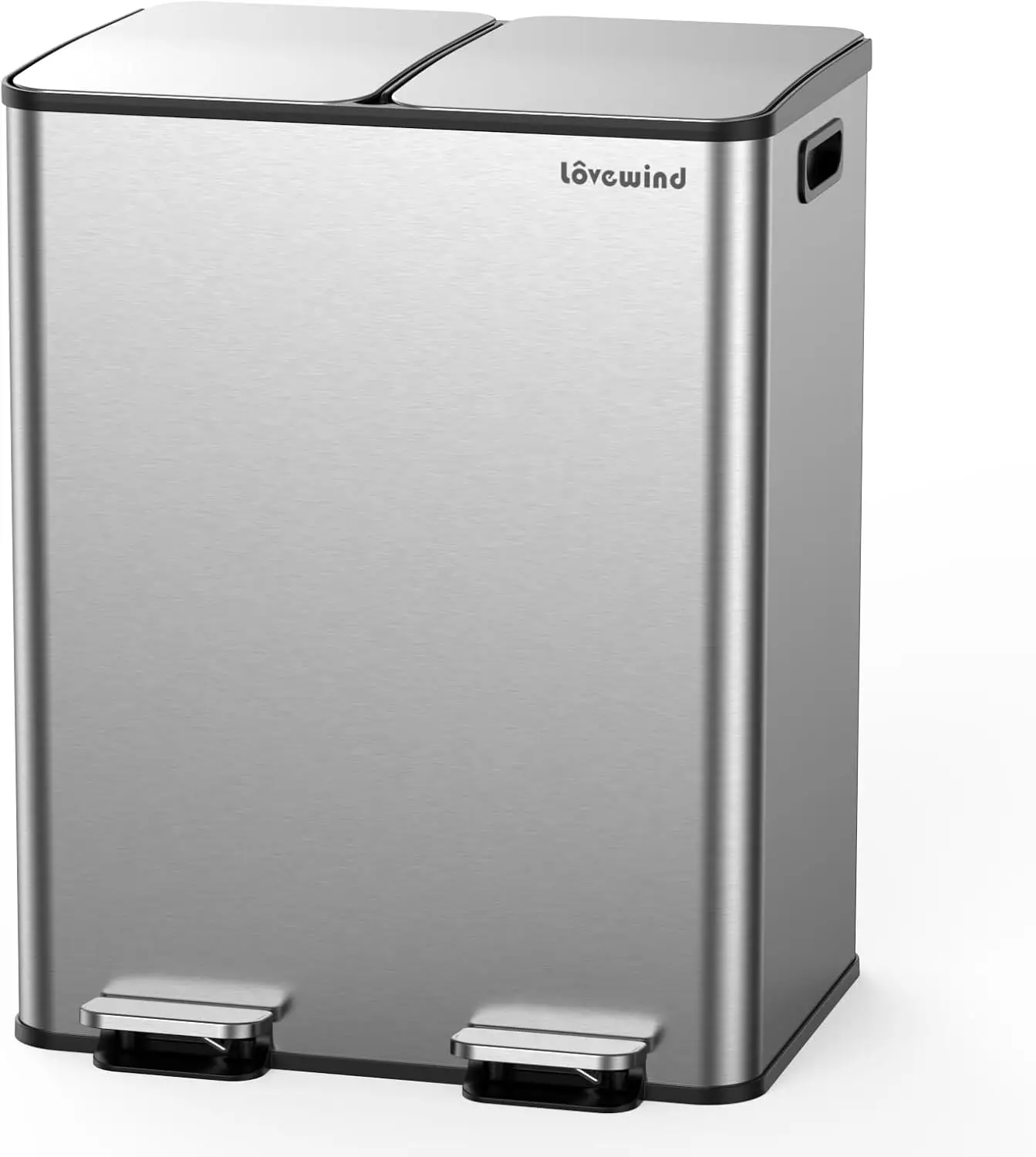 Dual 8-Gallon Stainless Steel Trash & Recycle Bin Combo with Soft-Close Lid, Kitchen Step Can
Dual 8-Gallon Stainless Steel Trash & Recycle Bin Combo with Soft-Close Lid, Kitchen Step Can