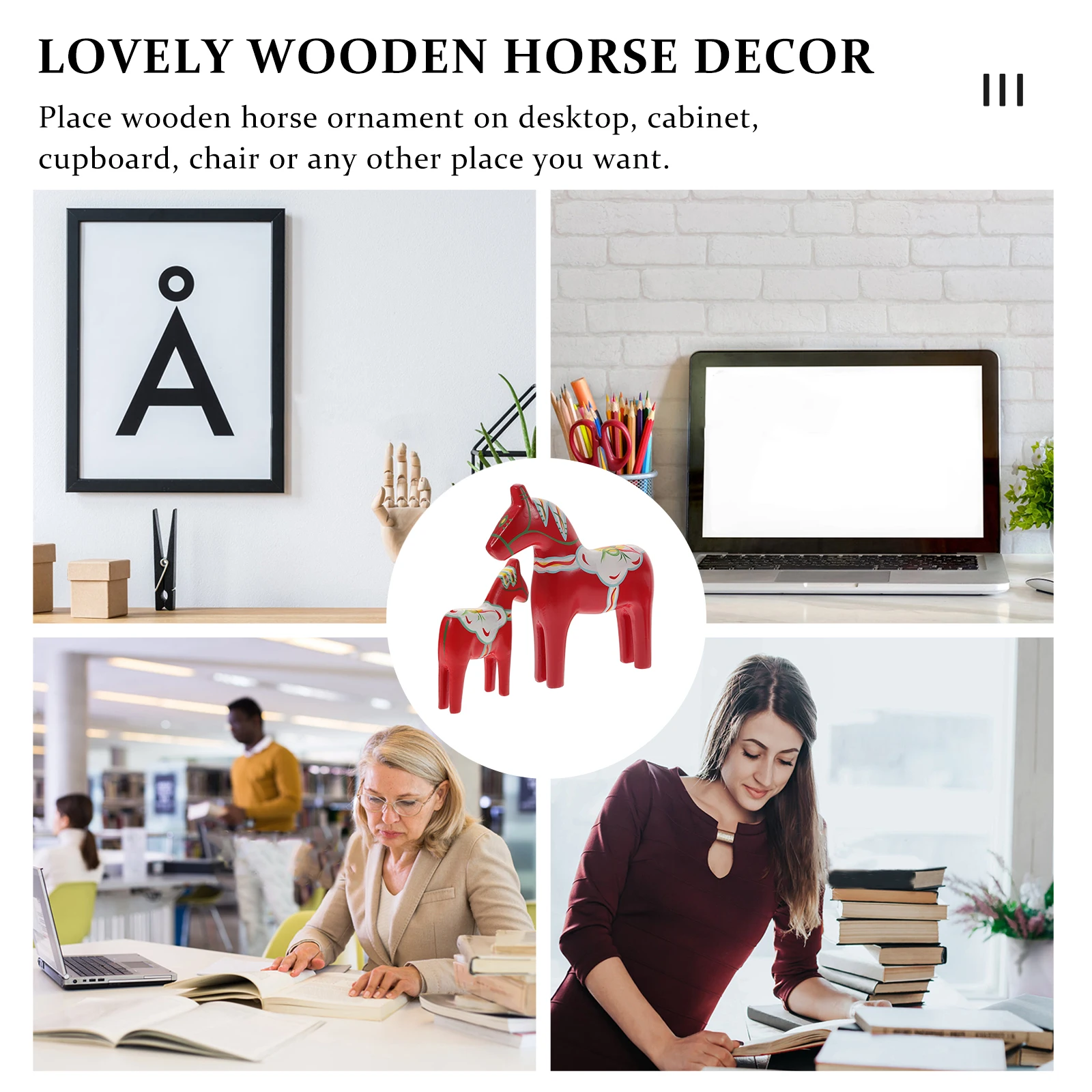 Red Wooden Horse Ornament Small Figurine Decorative Statue for Home Kids Room Office Layout Adornment Painted Wood Crafts
Red Wooden Horse Ornament Small Figurine Decorative Statue for Home Kids Room Office Layout Adornment Painted Wood Crafts