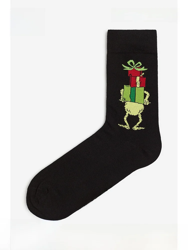 Comfortable Knitted Mid-Calf Men's Socks H&M Print Pattern Elastic Soft Cotton Blend for All Seasons Suitable for Online And ...
Comfortable Knitted Mid-Calf Men's Socks H&M Print Pattern Elastic Soft Cotton Blend for All Seasons Suitable for Online And ...