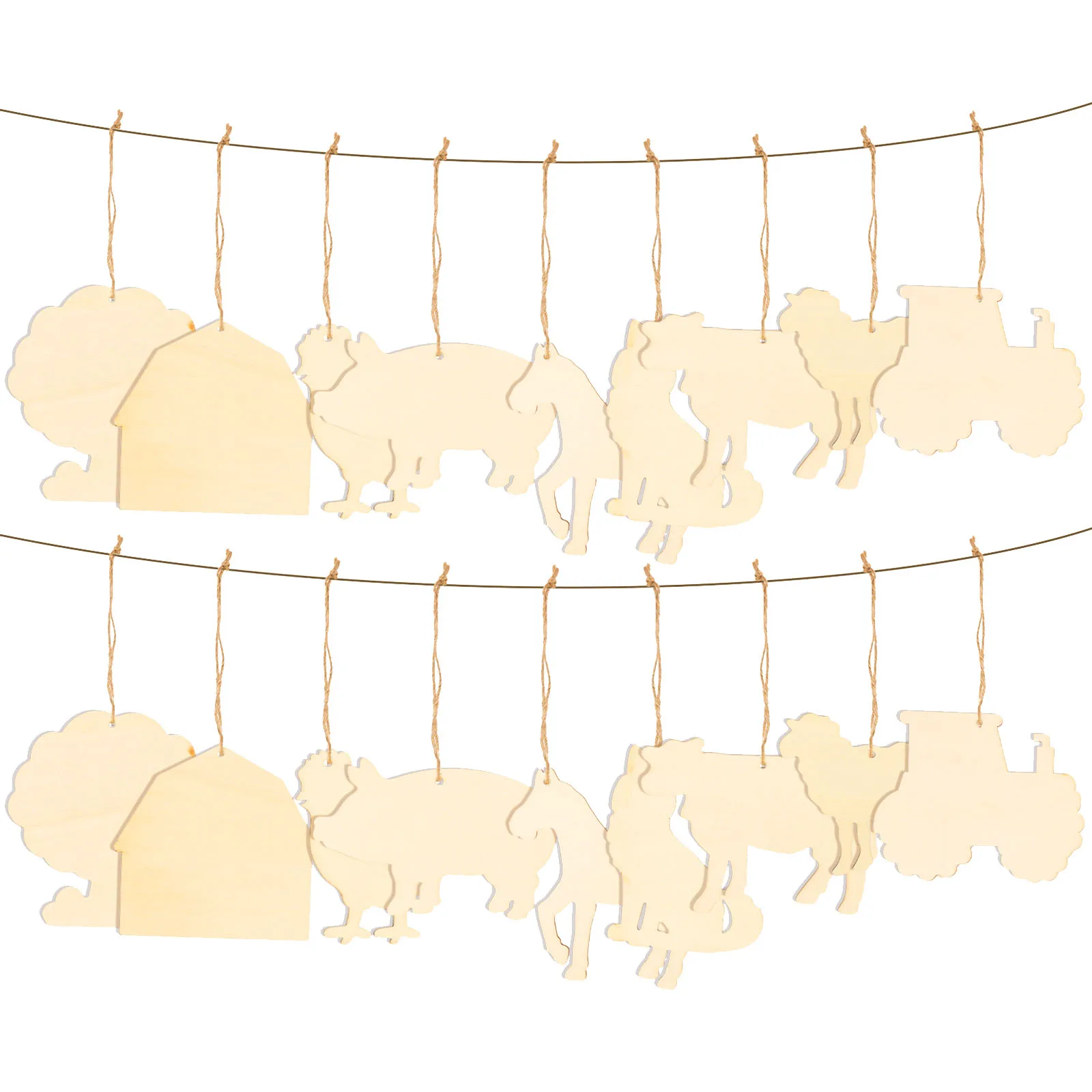 45Pcs DIY Wooden Cutout Farm Theme Unpainted Wood Slices Graffiti Coloring Supplies Kindergarten Crafts Decorative
45Pcs DIY Wooden Cutout Farm Theme Unpainted Wood Slices Graffiti Coloring Supplies Kindergarten Crafts Decorative