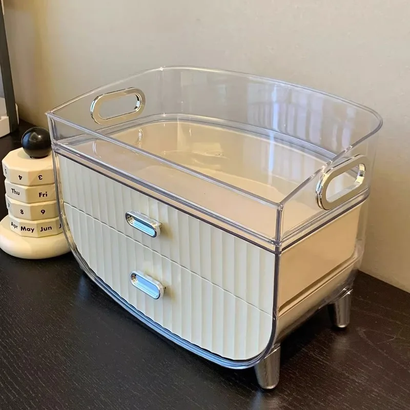 Desktop Cosmetics Storage Box Organizer Makeup Case Drawer Layers Jewelry Box Lipstick Rack with Tray Table Powder Storage Boxes
Desktop Cosmetics Storage Box Organizer Makeup Case Drawer Layers Jewelry Box Lipstick Rack with Tray Table Powder Storage Boxes