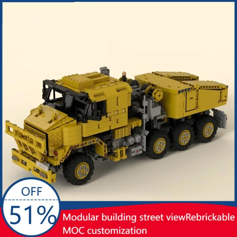 1837 PCS MOC Oshkosh M1070 Heavy Equipment Transporter Civil Version Technic Truck Model Custom Building Blocks DIY Assembly Toy
1837 PCS MOC Oshkosh M1070 Heavy Equipment Transporter Civil Version Technic Truck Model Custom Building Blocks DIY Assembly Toy