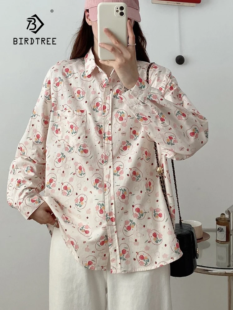 New 2026 Spring Women Cotton Long Sleeve Shirt, Turn-down Collar Print, Mori Girl Cute Preppy Style Thin Loose Blouse T63721CC
New 2026 Spring Women Cotton Long Sleeve Shirt, Turn-down Collar Print, Mori Girl Cute Preppy Style Thin Loose Blouse T63721CC