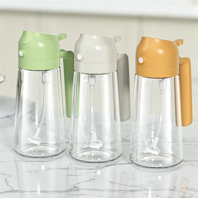 2-In-1 Oil Dispenser And Oil Sprayer, About 16Oz Glass Oil Spray Dispenser Bottle For Kitchen Easy Install (2Pcs) Green & White
2-In-1 Oil Dispenser And Oil Sprayer, About 16Oz Glass Oil Spray Dispenser Bottle For Kitchen Easy Install (2Pcs) Green & White