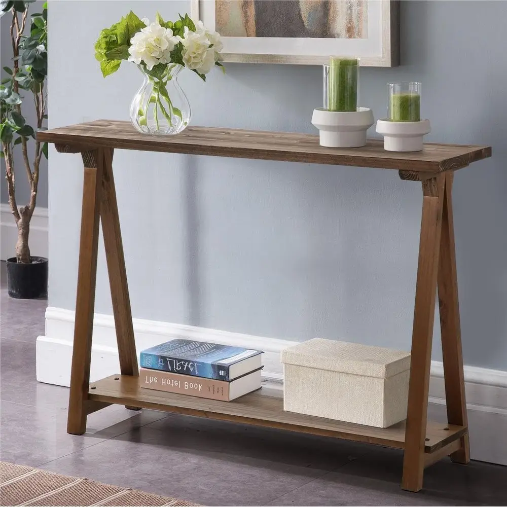 Solid Wood ole Tables - 43.3" Pinewood armhouse Rustic Hallway Table, oyer Tables Living Room, Solid irwood Soa Table or Entrywa
Solid Wood ole Tables - 43.3" Pinewood armhouse Rustic Hallway Table, oyer Tables Living Room, Solid irwood Soa Table or Entrywa