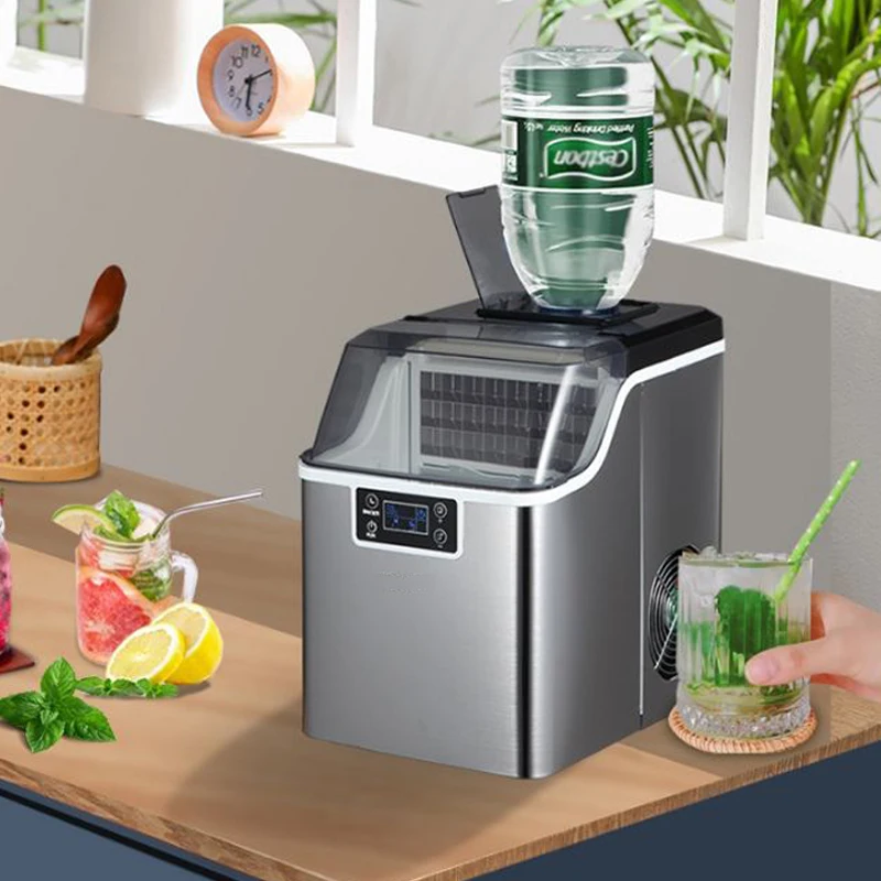 Electric Square Shape Ice Maker Automatic Portable Block Ice Making Machine For Bar Coffee Shop 30kg / 24H