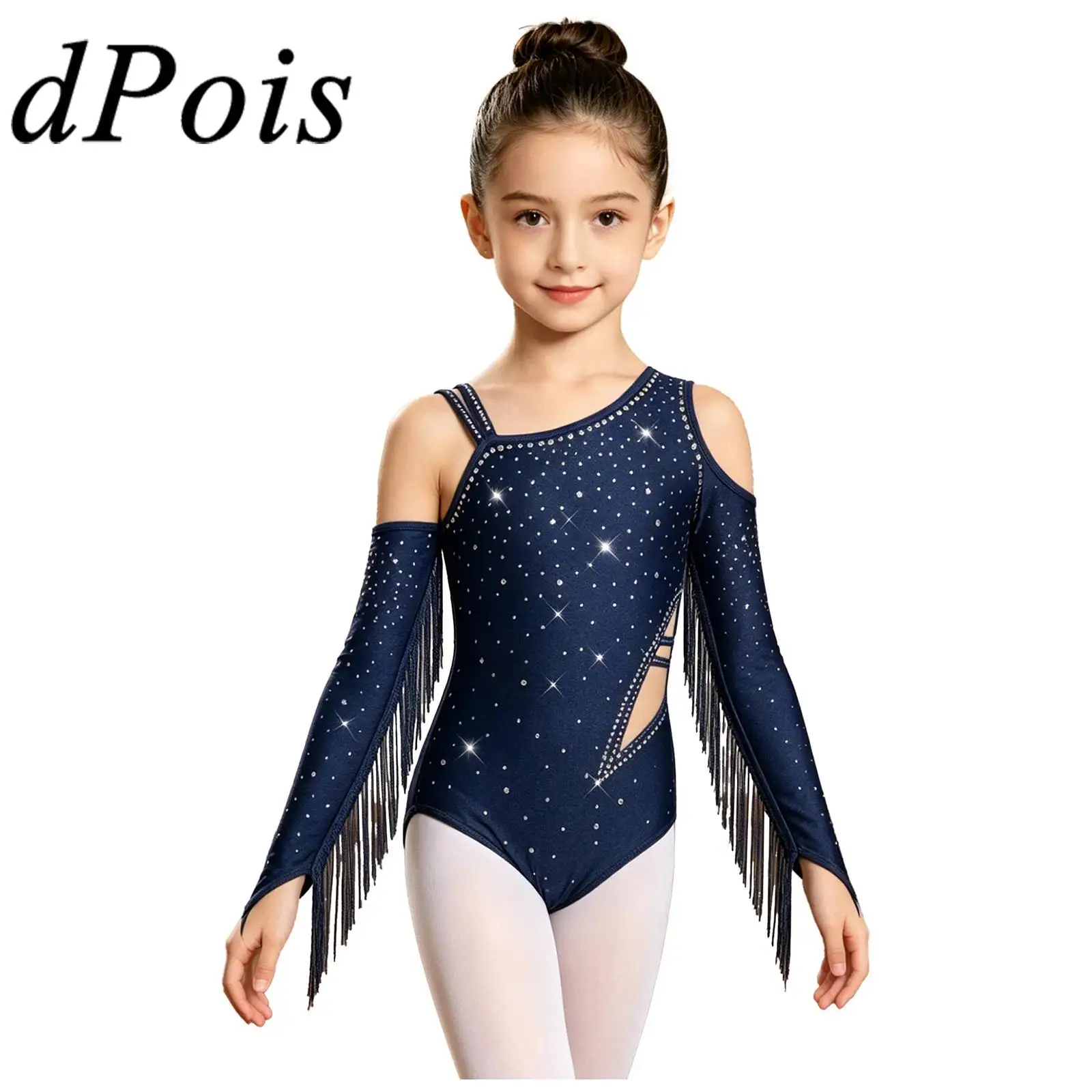 Kids Girls Rhinestones Ballet Latin Dance Leotard One Shoulder Tassels Bodysuit for Performance Salsa Tango Cha Cha Dancewear
Kids Girls Rhinestones Ballet Latin Dance Leotard One Shoulder Tassels Bodysuit for Performance Salsa Tango Cha Cha Dancewear