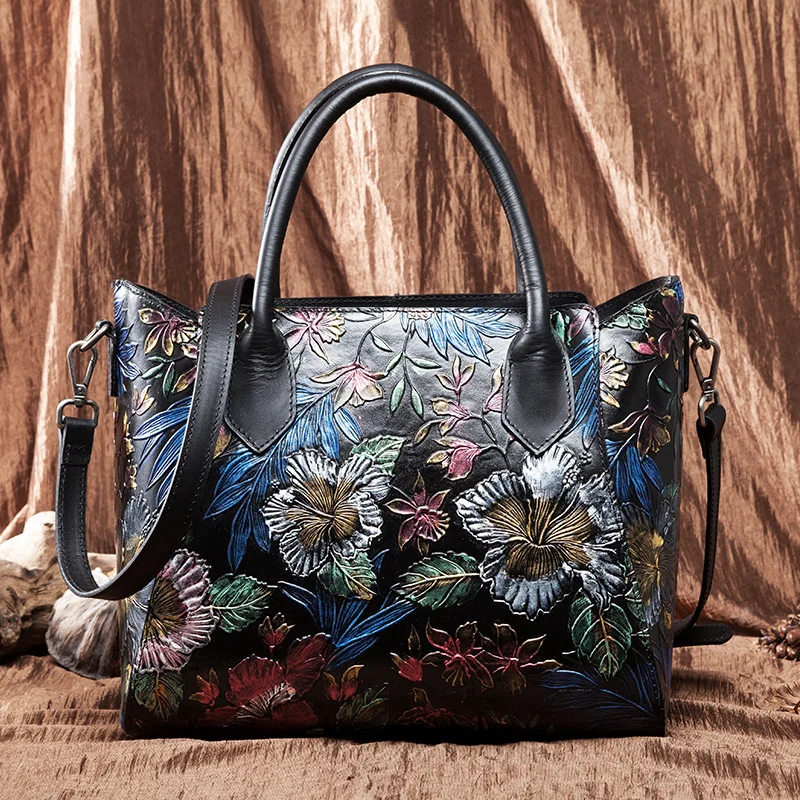 Women Genuine Leather Handbag Top Handle Cross Body Bag Large Capacity Embossed Natural Skin Female Messenger Shoulder Tote
Women Genuine Leather Handbag Top Handle Cross Body Bag Large Capacity Embossed Natural Skin Female Messenger Shoulder Tote